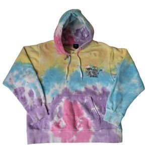 Vans Hoodie Men S Tie Dye Pastel Skeleton Graphic Pullover Fleece Off The Wall